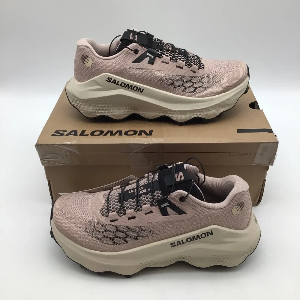 Salomon Ultra Glide 4 W Womens Trail Running Shoes Gray Tapioca Size 7 NEW